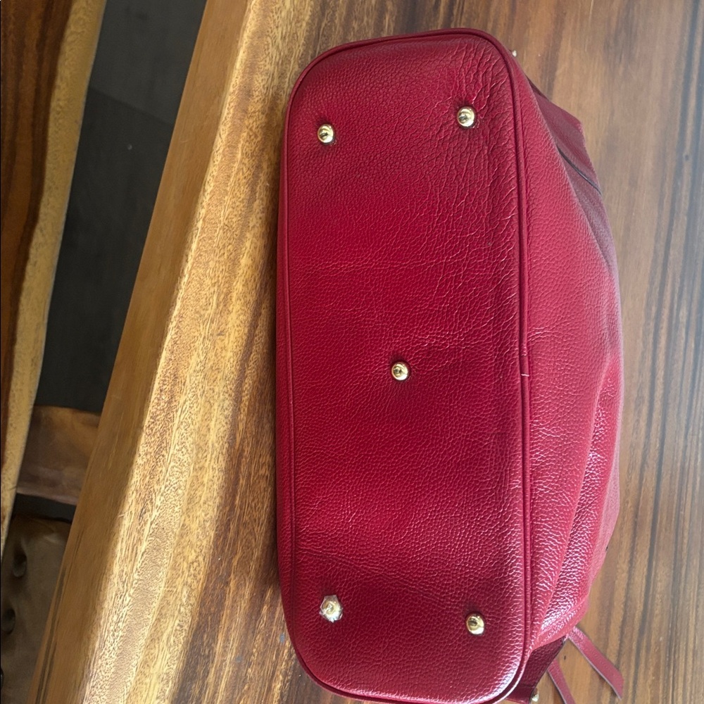 Gucci Red Leather Shoulder Bag - Picture 4 of 10